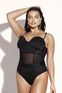 Jadore Swim One Piece: Black