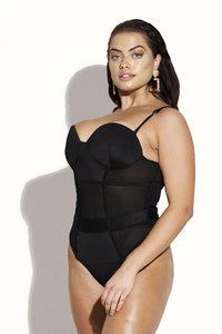 Jadore Swim One Piece: Black