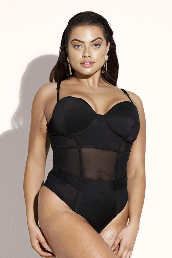 Jadore Swim One Piece: Black
