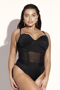 Jadore Swim One Piece: Black