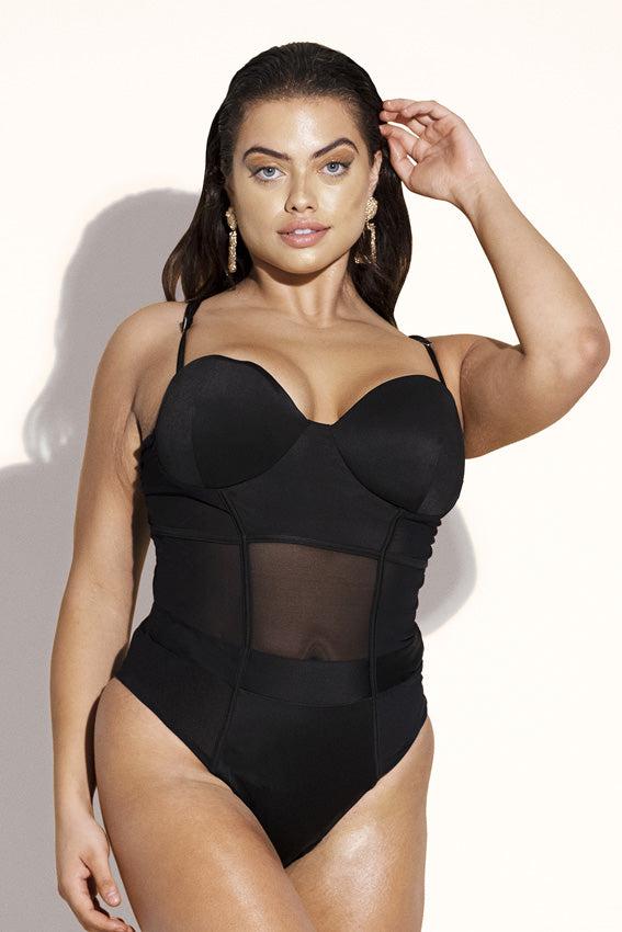 Jadore Swim One Piece: Black