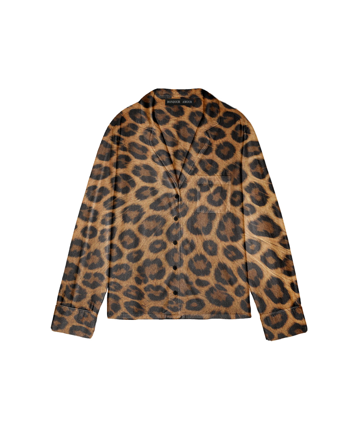 Bonjour Oversized Sleep Shirt: Coco Leopard